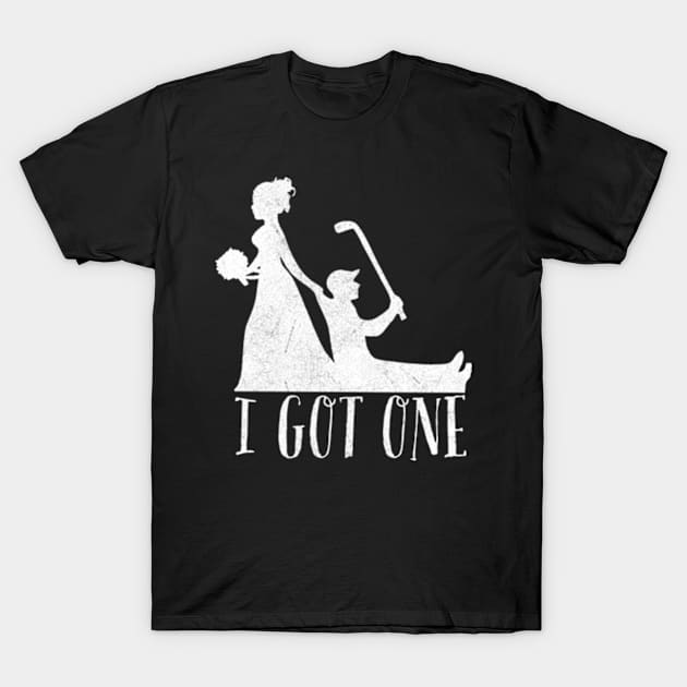 I Got One Funny Bride Bachelorette Wedding Just Married T-Shirt by larfly